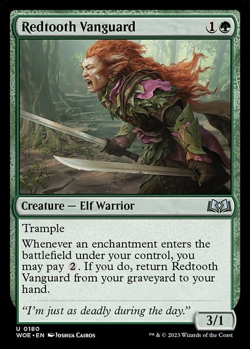 Redtooth Vanguard from Wilds of Eldraine (Uncommon)