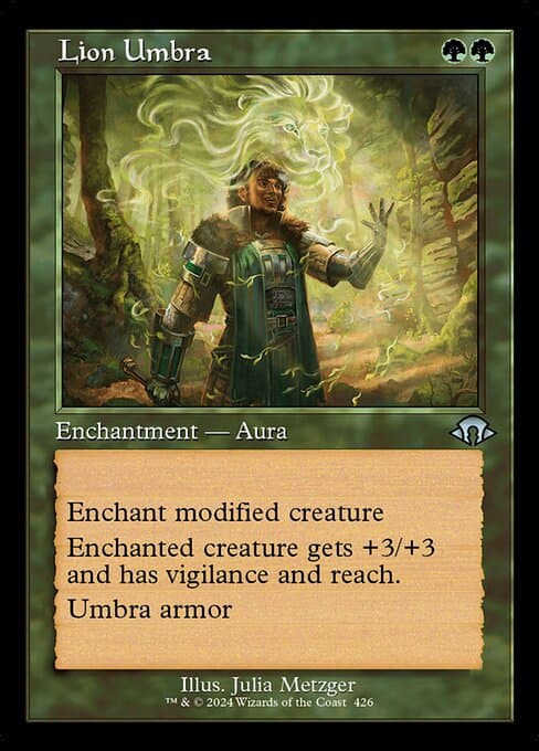 Lion Umbra from Modern Horizons 3 (Uncommon)