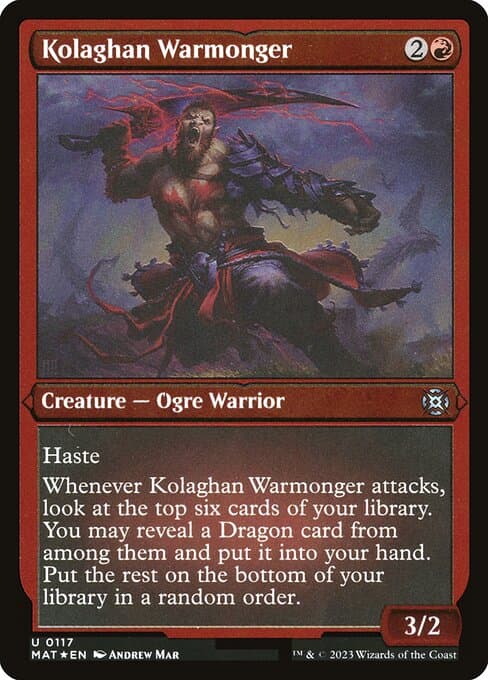 Kolaghan Warmonger from March of the Machine: The Aftermath (Uncommon)