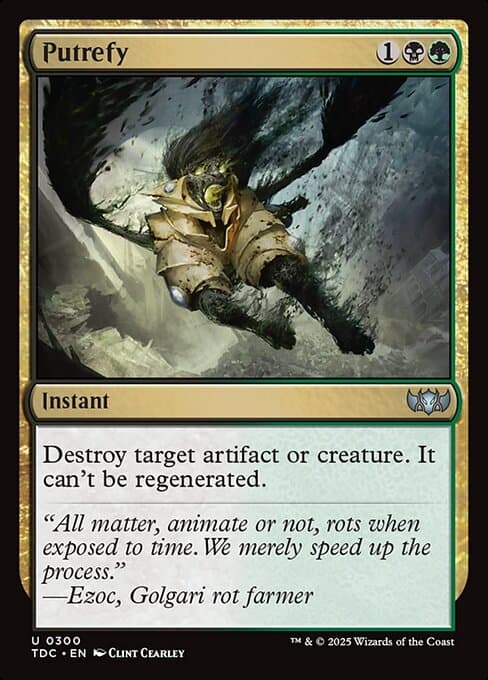 Putrefy from Tarkir: Dragonstorm Commander (Uncommon)