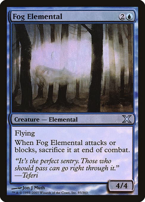 Fog Elemental from Tenth Edition (Uncommon)