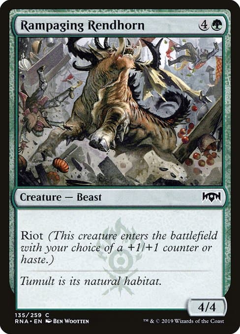 Rampaging Rendhorn from Ravnica Allegiance (Common)