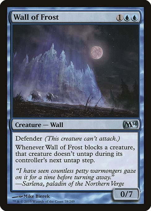 Wall of Frost from Magic 2014 (Uncommon)