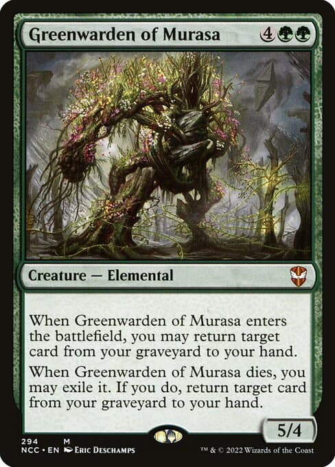 Greenwarden of Murasa from New Capenna Commander (Mythic)
