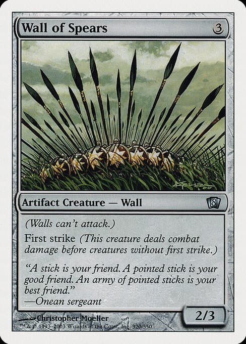 Wall of Spears from Eighth Edition (Uncommon)