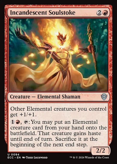 Incandescent Soulstoke from Lorwyn Eclipsed Commander (Uncommon)