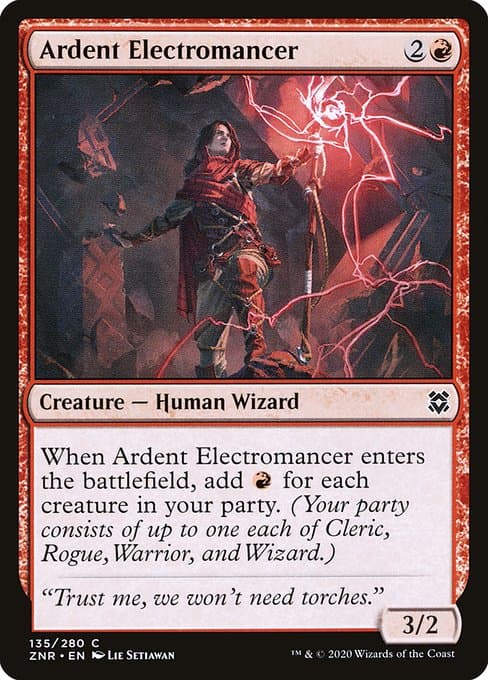 Ardent Electromancer from Zendikar Rising (Common)