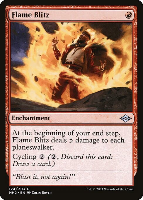 Flame Blitz from Modern Horizons 2 (Uncommon)