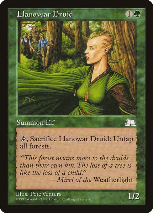 Llanowar Druid from Weatherlight (Common)