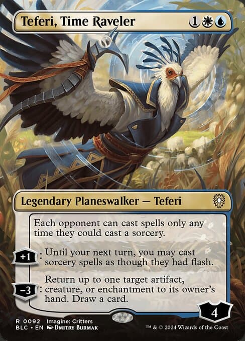 Teferi, Time Raveler from Bloomburrow Commander (Rare)