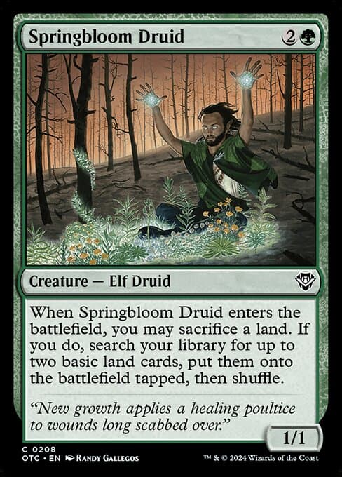 Springbloom Druid from Outlaws of Thunder Junction Commander (Common)
