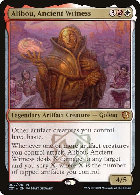 Alibou, Ancient Witness from Commander 2021 (Mythic)