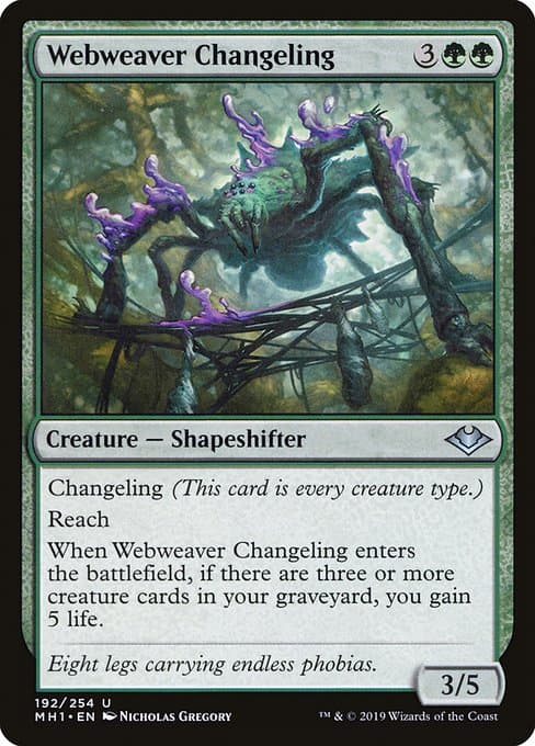 Webweaver Changeling from Modern Horizons (Uncommon)