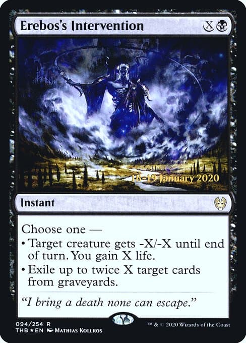 Erebos's Intervention from Theros Beyond Death Promos (Rare)
