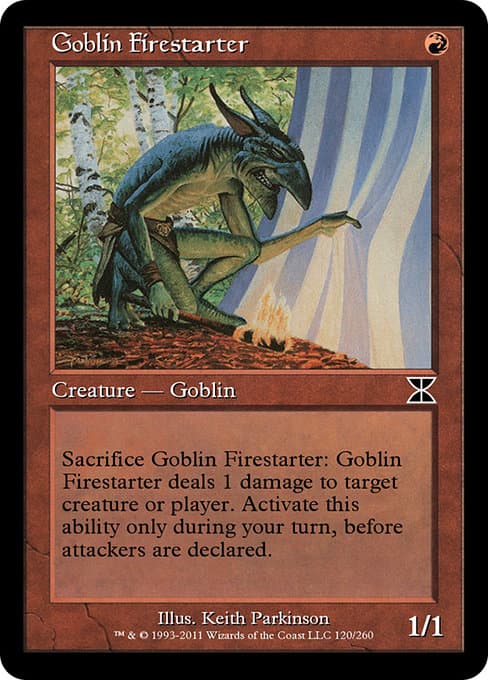 Goblin Firestarter from Masters Edition IV (Common)
