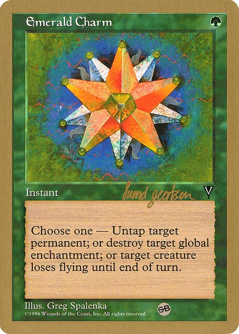 Emerald Charm from World Championship Decks 1997 (Common)