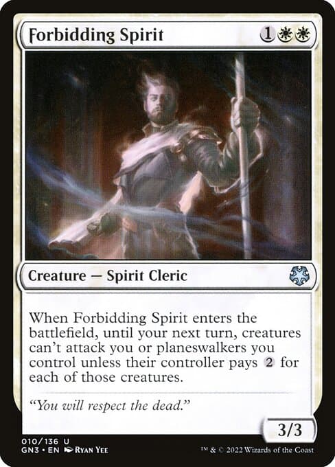 Forbidding Spirit from Game Night: Free-for-All (Uncommon)