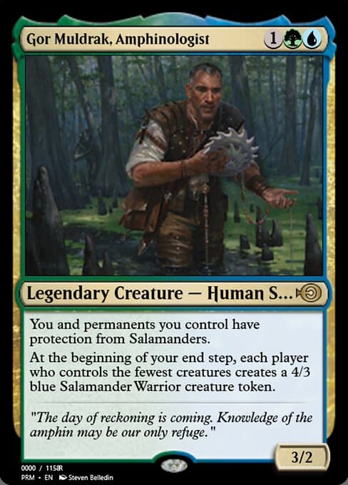 Gor Muldrak, Amphinologist from Magic Online Promos (Rare)