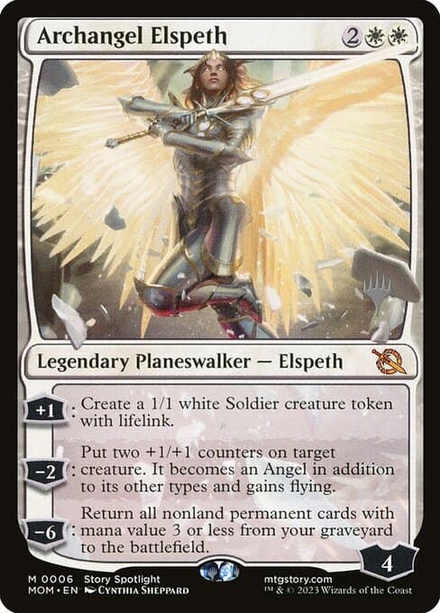 Archangel Elspeth from March of the Machine Promos (Mythic)