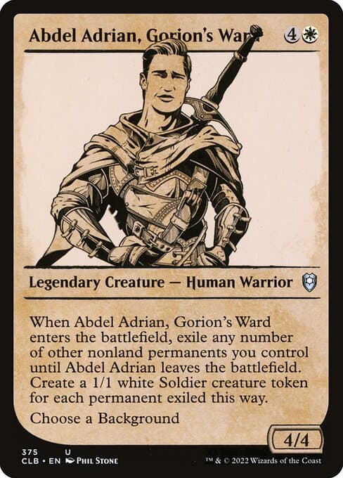 Abdel Adrian, Gorion's Ward from Commander Legends: Battle for Baldur's Gate (Uncommon)