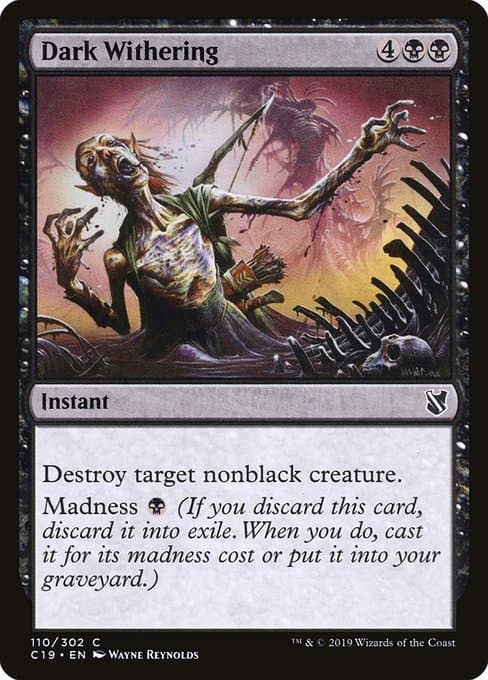 Dark Withering from Commander 2019 (Common)