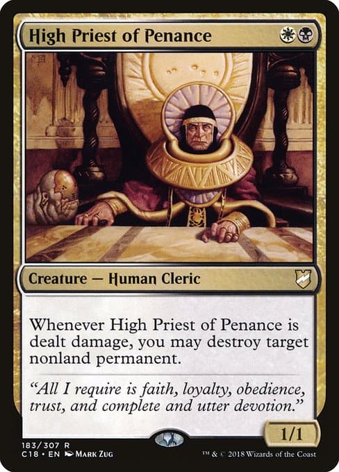 High Priest of Penance from Commander 2018 (Rare)