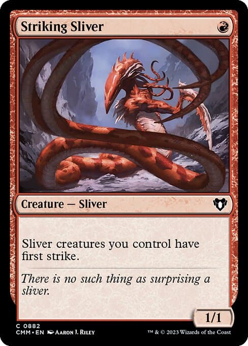 Striking Sliver from Commander Masters (Common)