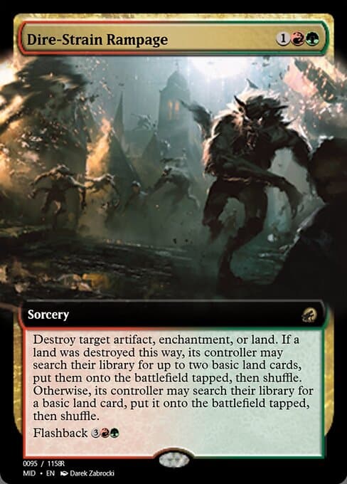 Dire-Strain Rampage from Magic Online Promos (Rare)
