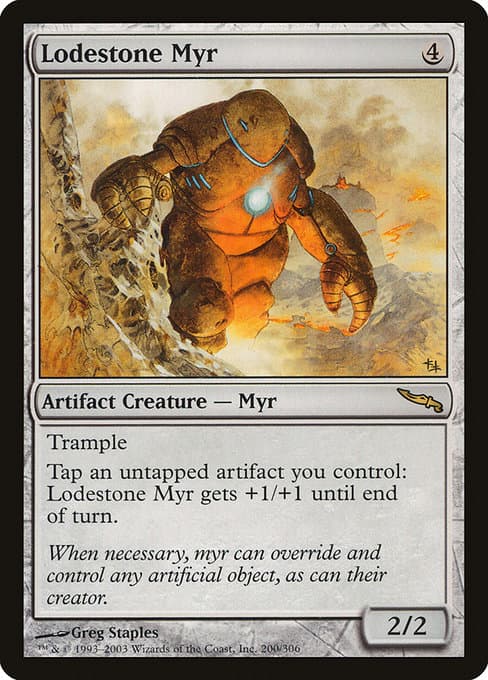 Lodestone Myr from Mirrodin (Rare)
