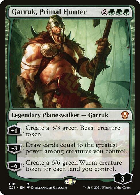 Garruk, Primal Hunter from Commander 2021 (Mythic)
