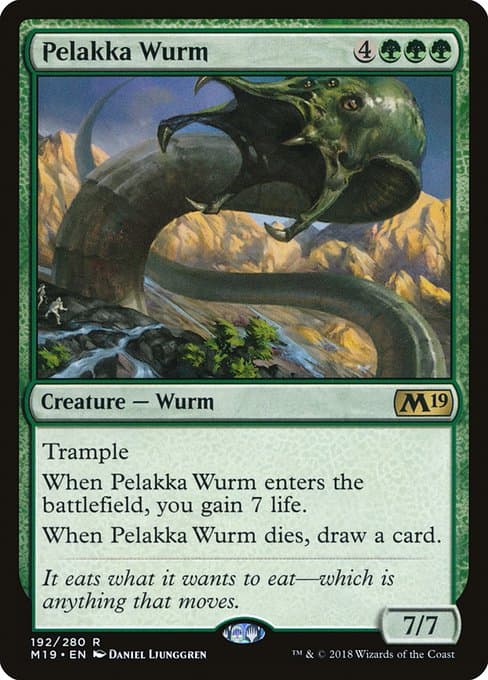Pelakka Wurm from Core Set 2019 (Rare)