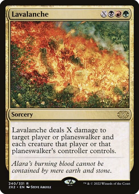 Lavalanche from Double Masters 2022 (Rare)