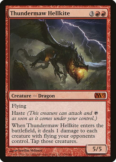 Thundermaw Hellkite from Magic 2013 (Mythic)