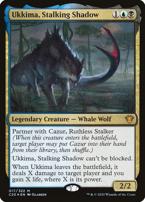 Ukkima, Stalking Shadow from Commander 2020 (Mythic)