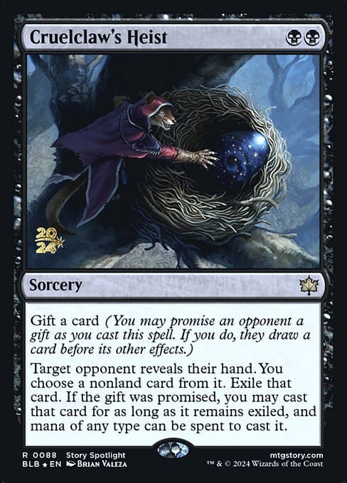 Cruelclaw's Heist from Bloomburrow Promos (Rare)