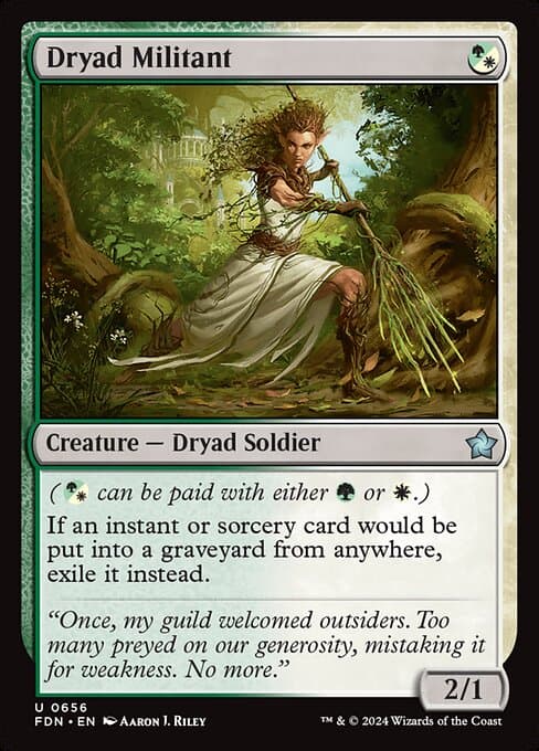 Dryad Militant from Foundations (Uncommon)