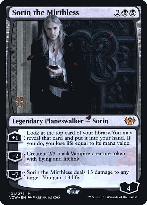 Sorin the Mirthless from Innistrad: Crimson Vow Promos (Mythic)