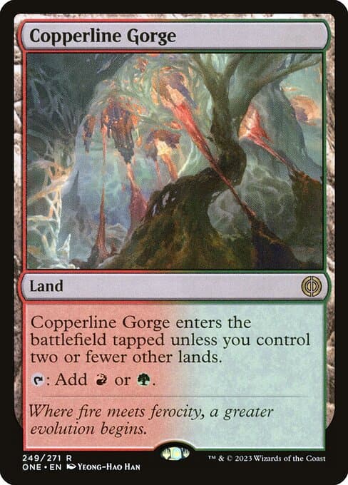 Copperline Gorge from Phyrexia: All Will Be One (Rare)