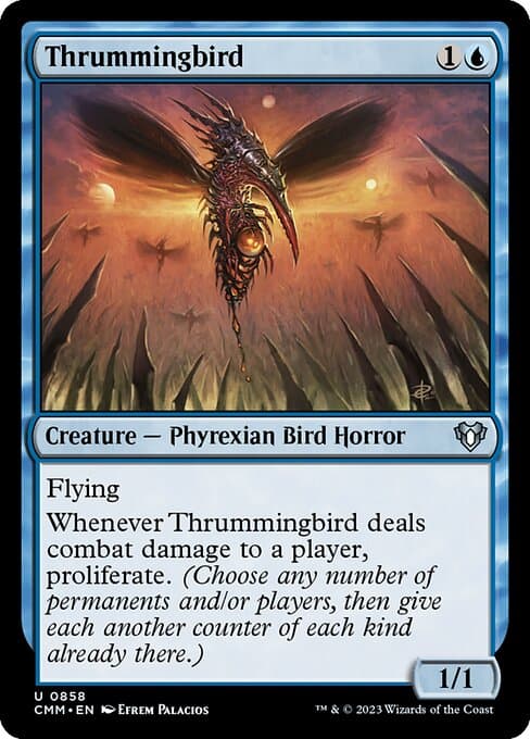 Thrummingbird from Commander Masters (Uncommon)
