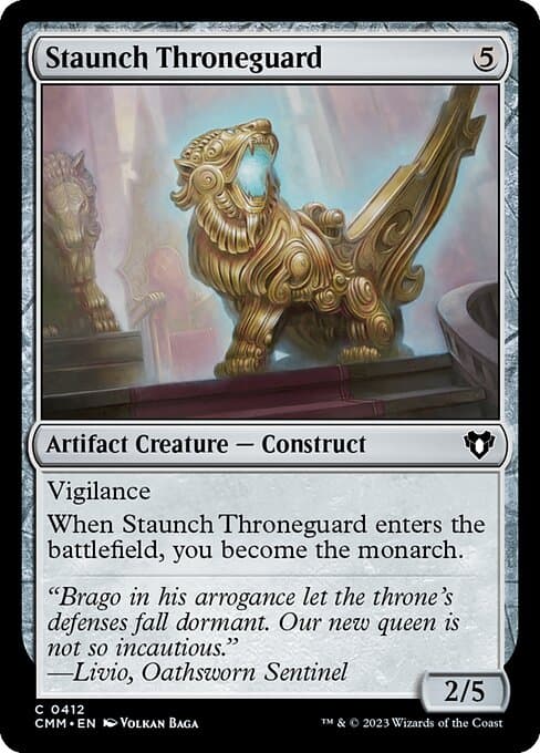 Staunch Throneguard from Commander Masters (Common)