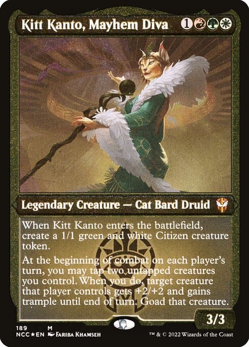 Kitt Kanto, Mayhem Diva from New Capenna Commander (Mythic)