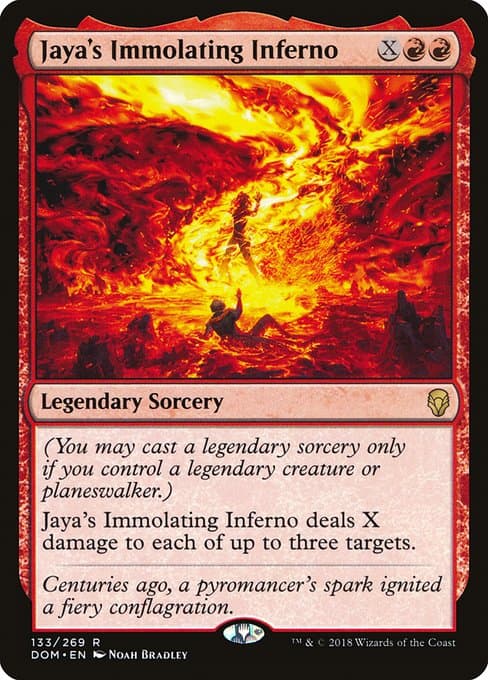 Jaya's Immolating Inferno from Dominaria (Rare)