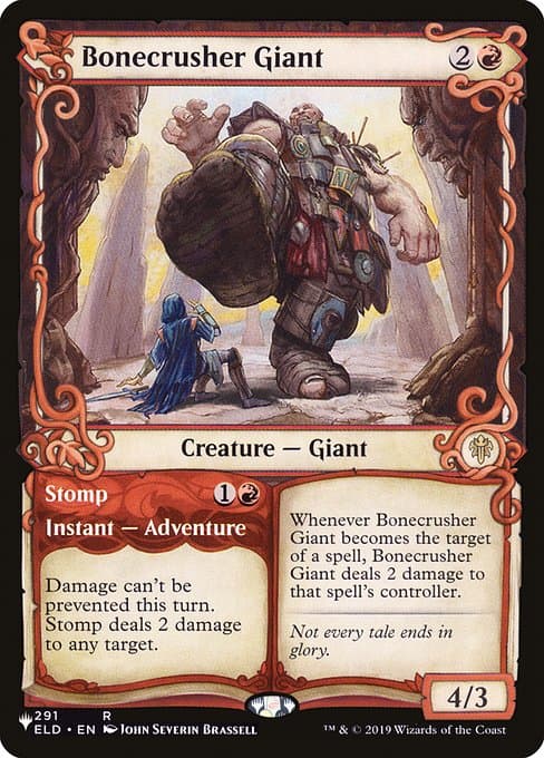 Bonecrusher Giant // Stomp from The List (Rare)