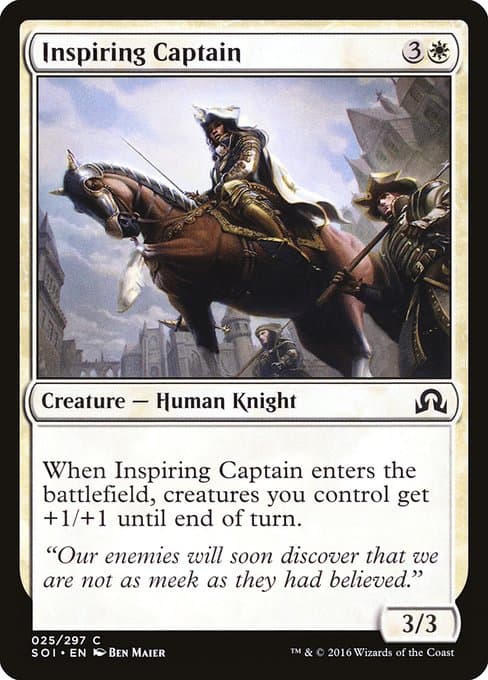 Inspiring Captain from Shadows over Innistrad (Common)