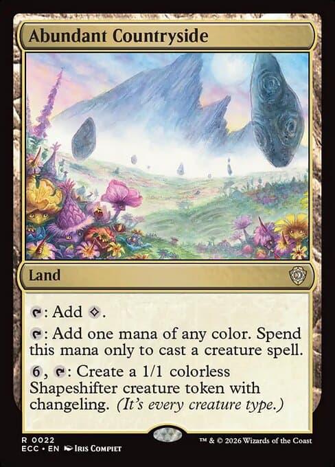 Abundant Countryside from Lorwyn Eclipsed Commander (Rare)