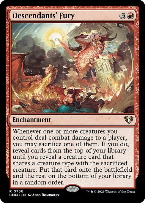 Descendants' Fury from Commander Masters (Rare)