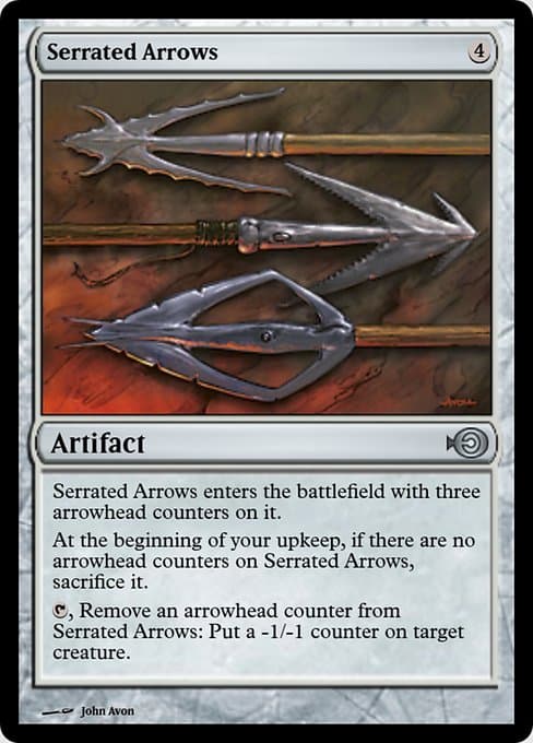 Serrated Arrows from Magic Online Promos (Uncommon)