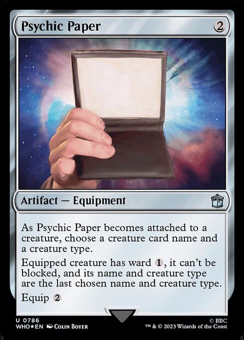 Psychic Paper from Doctor Who (Uncommon)