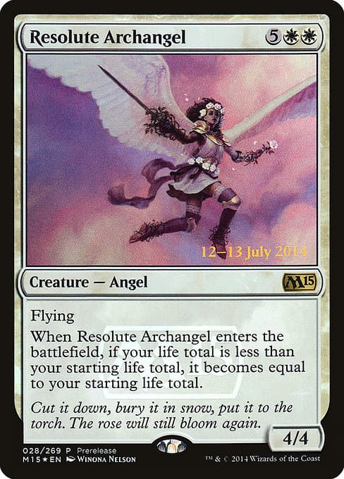 Resolute Archangel from Magic 2015 Promos (Rare)