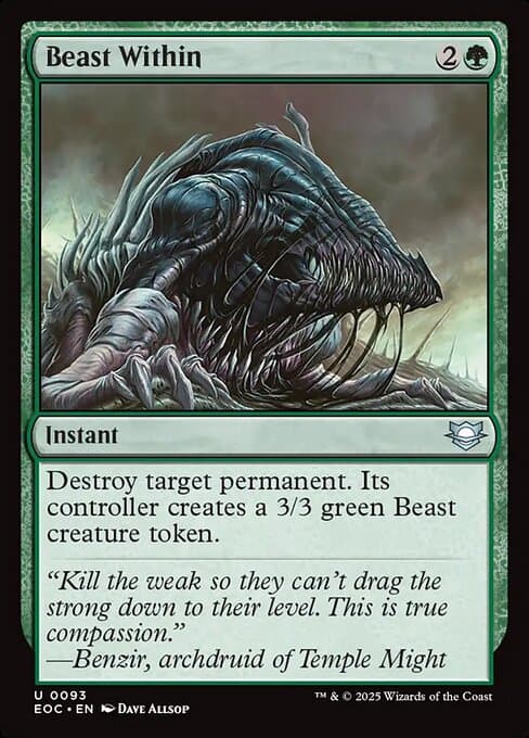 Beast Within from Edge of Eternities Commander (Uncommon)